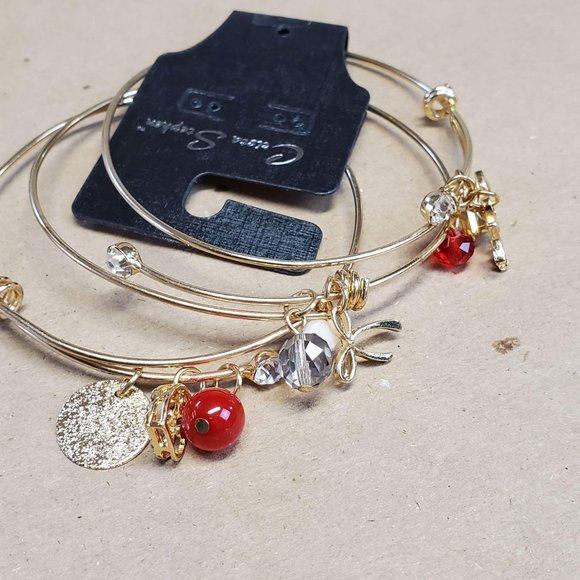 Crista Stephen Bracelets W/ Candle Red/Green - Picture 2 of 6